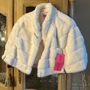 Betsey Johnson Fur Jacket Medium